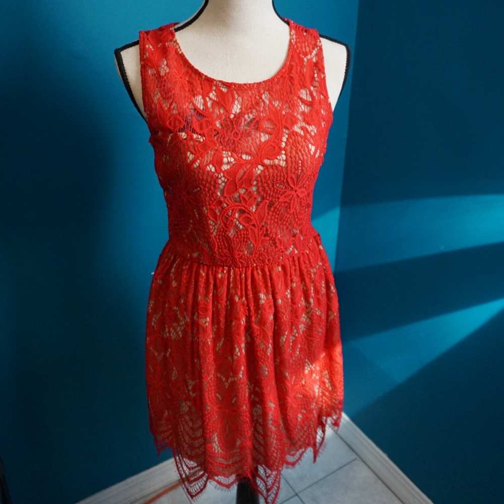 Red Laced Dress